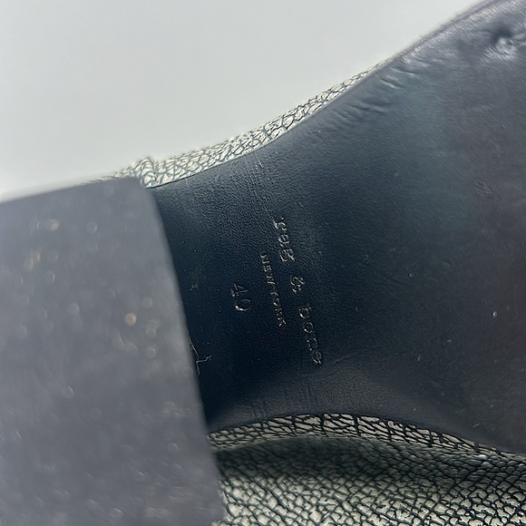 Rag & Bone Grey Crackled Leather Heel Ankle Boots Booties Shoes **Sz 40/Sz 10** - Picture 8 of 8